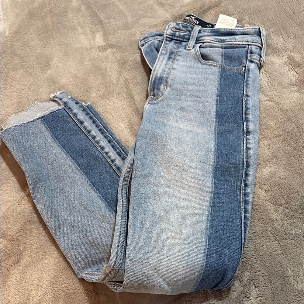 Stylish Two-Tone Blue Jeans
